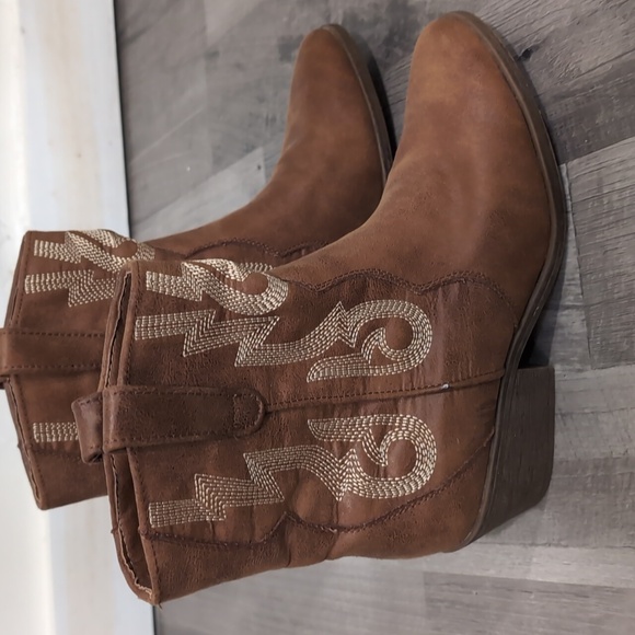 Cowgirl Boots Rampage Ladies Boots Rampage Black Cowboy Boots 9 - Picture 4 of 12